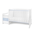 Letto MAXI PLUS NEW white+baby blue /Letto per bambini+mobiletto multifunzionale/
